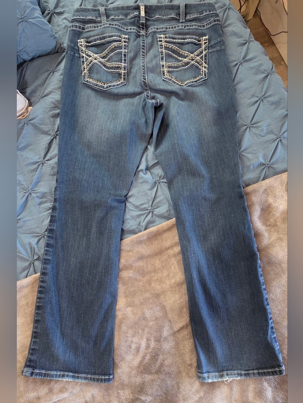 Ariat Women's Dark Blue Bootcut Jeans - Picture 3 of 6